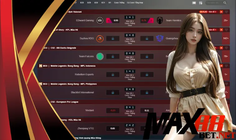 E - Sport Max88: Điểm đến hàng đầu của mọi cược thủ